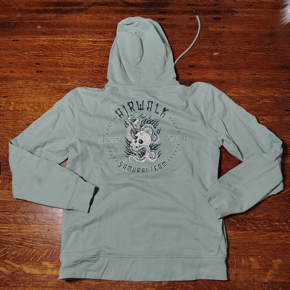 Airwalk Skull Graphic Pullover Hoodie Men's Size Small/T51